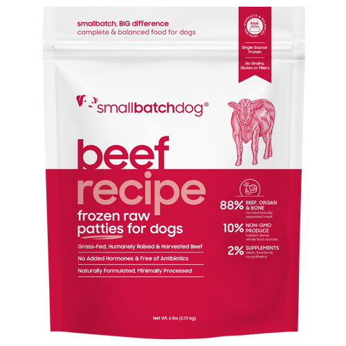 Smallbatch Frozen Raw Dog Food, Beefbatch