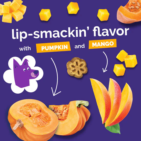 Fruitables Skinny Minis Pumpkin & Mango 5-oz, Dog Treat