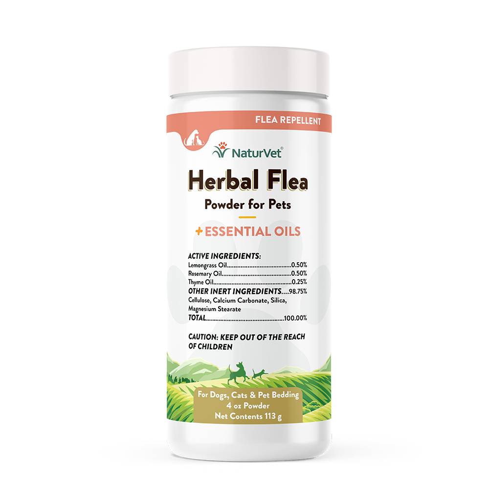 NaturVet Herbal Flea Powder, 4-oz