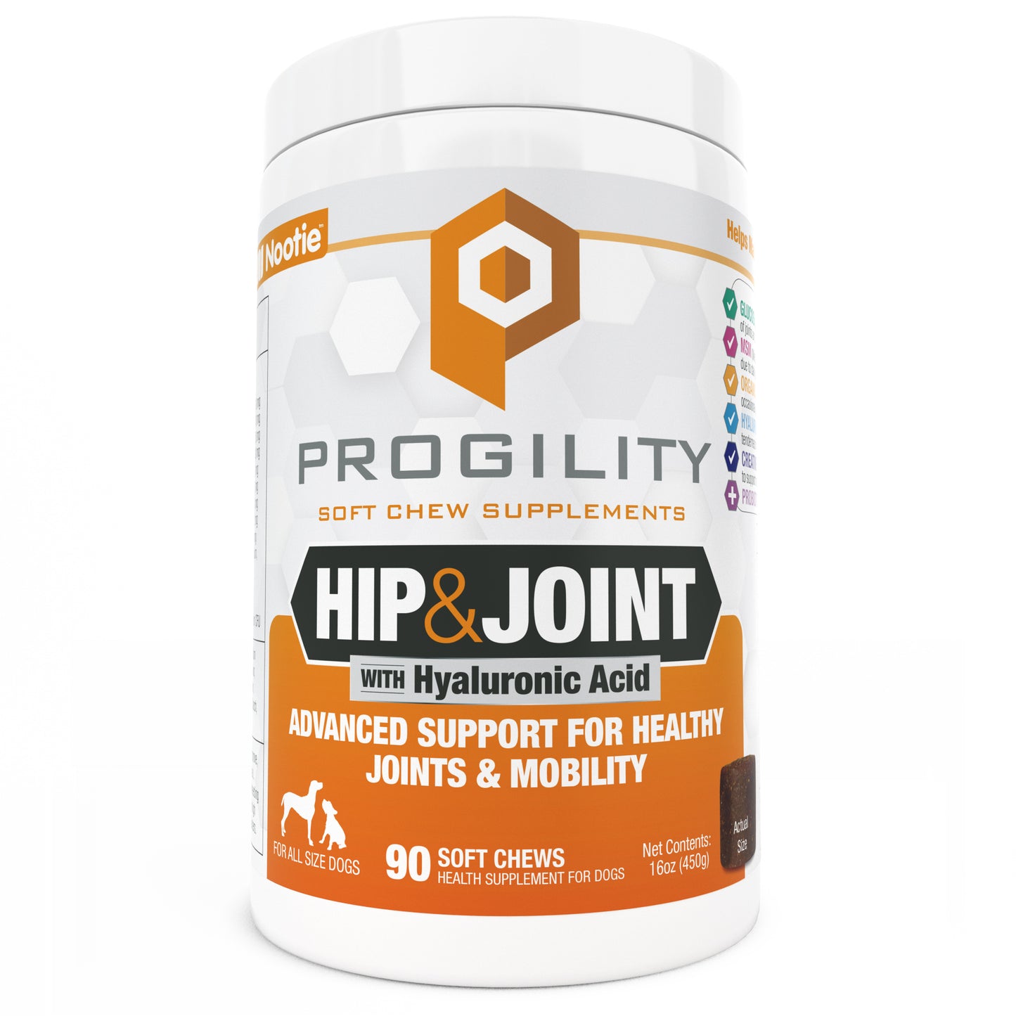 Nootie Progility Hip & Joint 16-oz, Dog Supplement