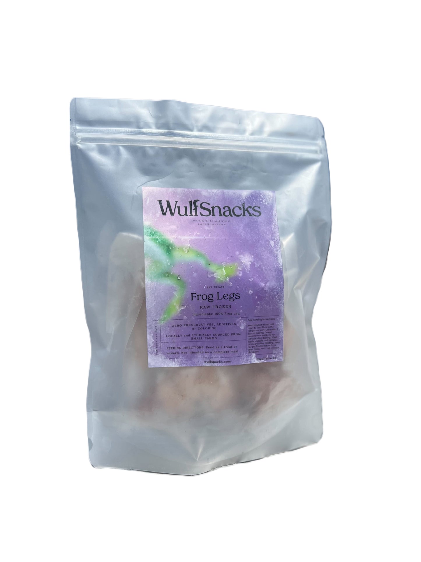 WulfSnacks Frozen Frog Legs, Dog Supplement, 4-Count