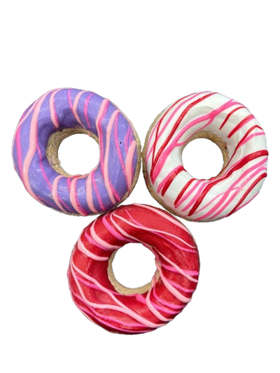 K9 Granola Valentine's Day Swirl Donut, Dog Treat