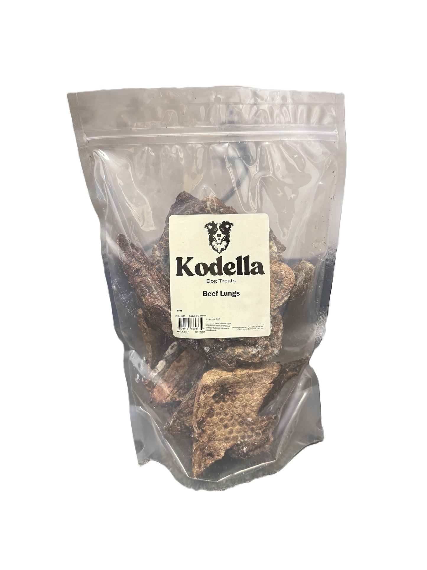Kodella Beef Lung, Dog Treat, 8-oz Bag