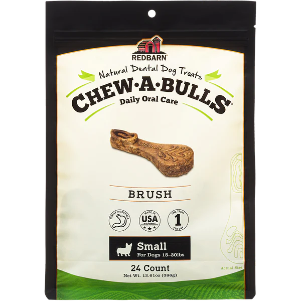 Redbarn Chew-A-Bulls® Brush , Dental Chew