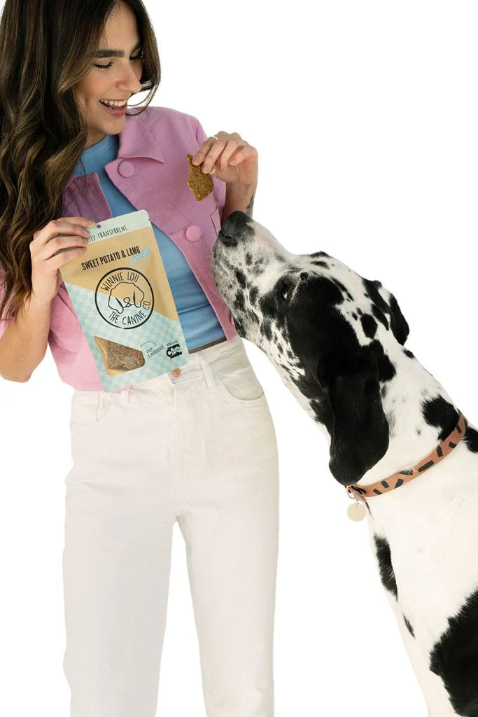 Winnie Lou Sweet Potato & Lamb Crisps, Dog Treat, 2.5-oz Bag