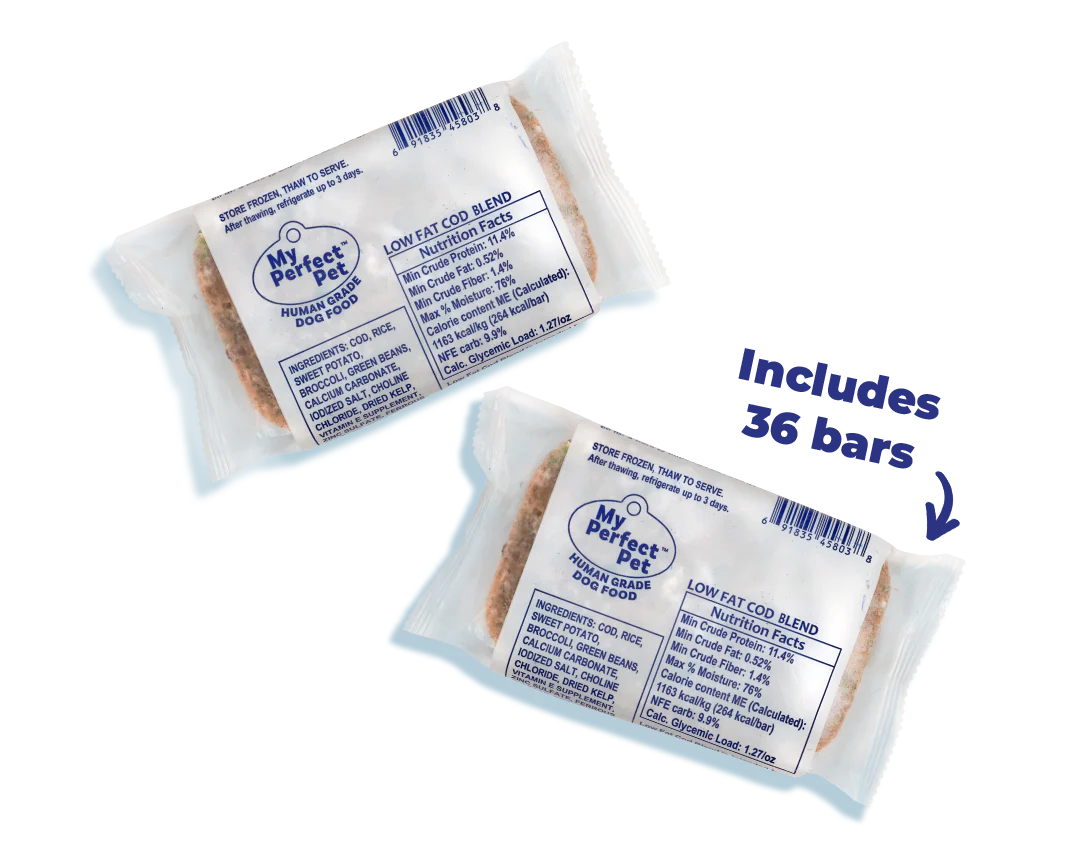 My Perfect Pet Low Fat Cod 4-lb, Gently Cooked Dog Food