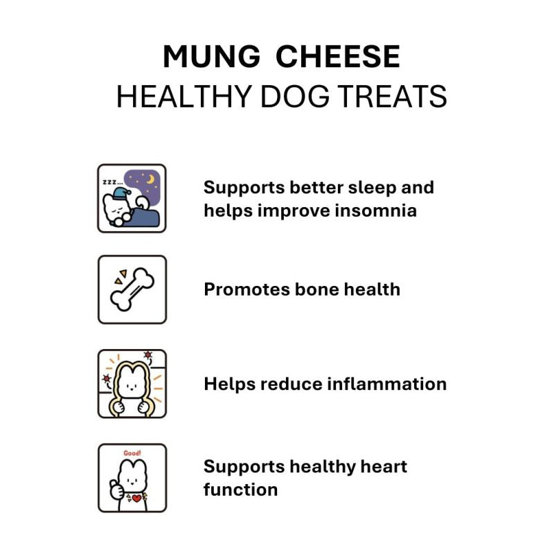 High Four Mung Cheese – Freeze-Dried Cheese, Dog Treat, 0.71-oz