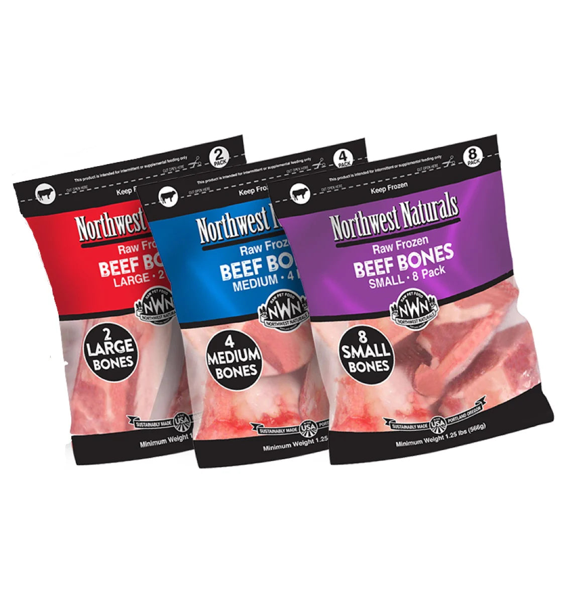 Northwest Naturals Frozen Raw Beef Bones
