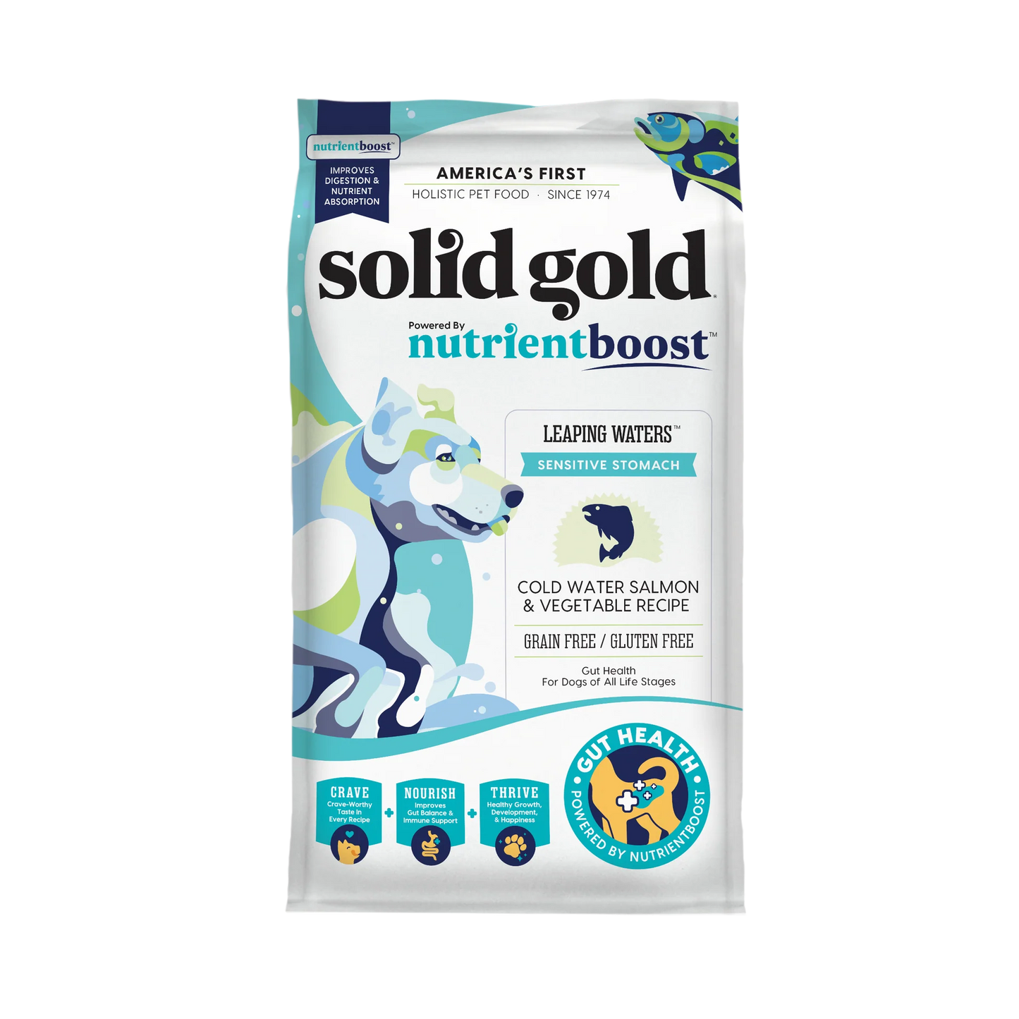 Solid Gold Leaping Waters Dry Dog Food, 3.75-lb Bag