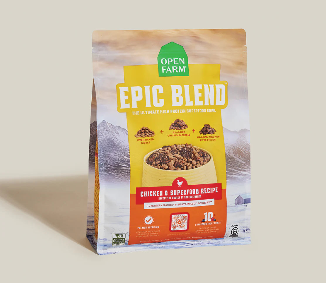 Open Farm Epic Blend Chicken and Superfood, Dry Dog Food