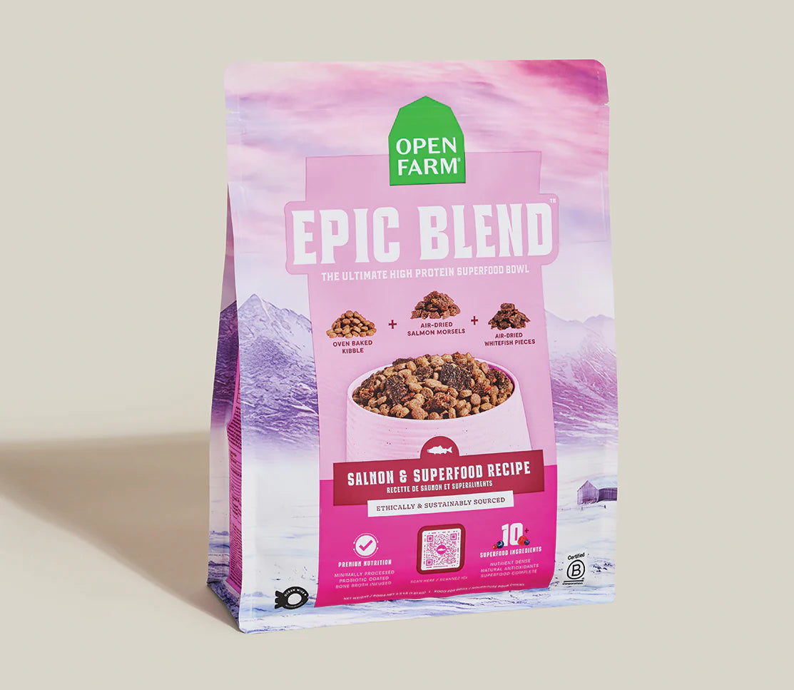 Open Farm Epic Blend Salmon and Superfood, Dry Dog Food