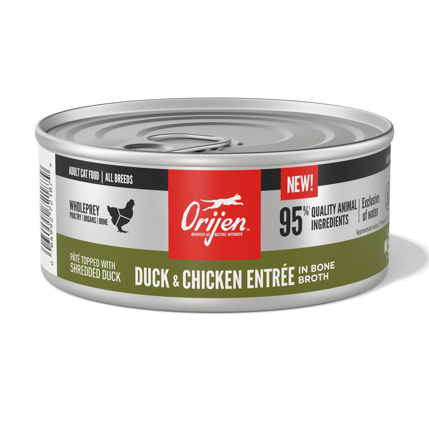 Orijen Duck & Chicken Entrée In Bone Broth, Wet Cat Food