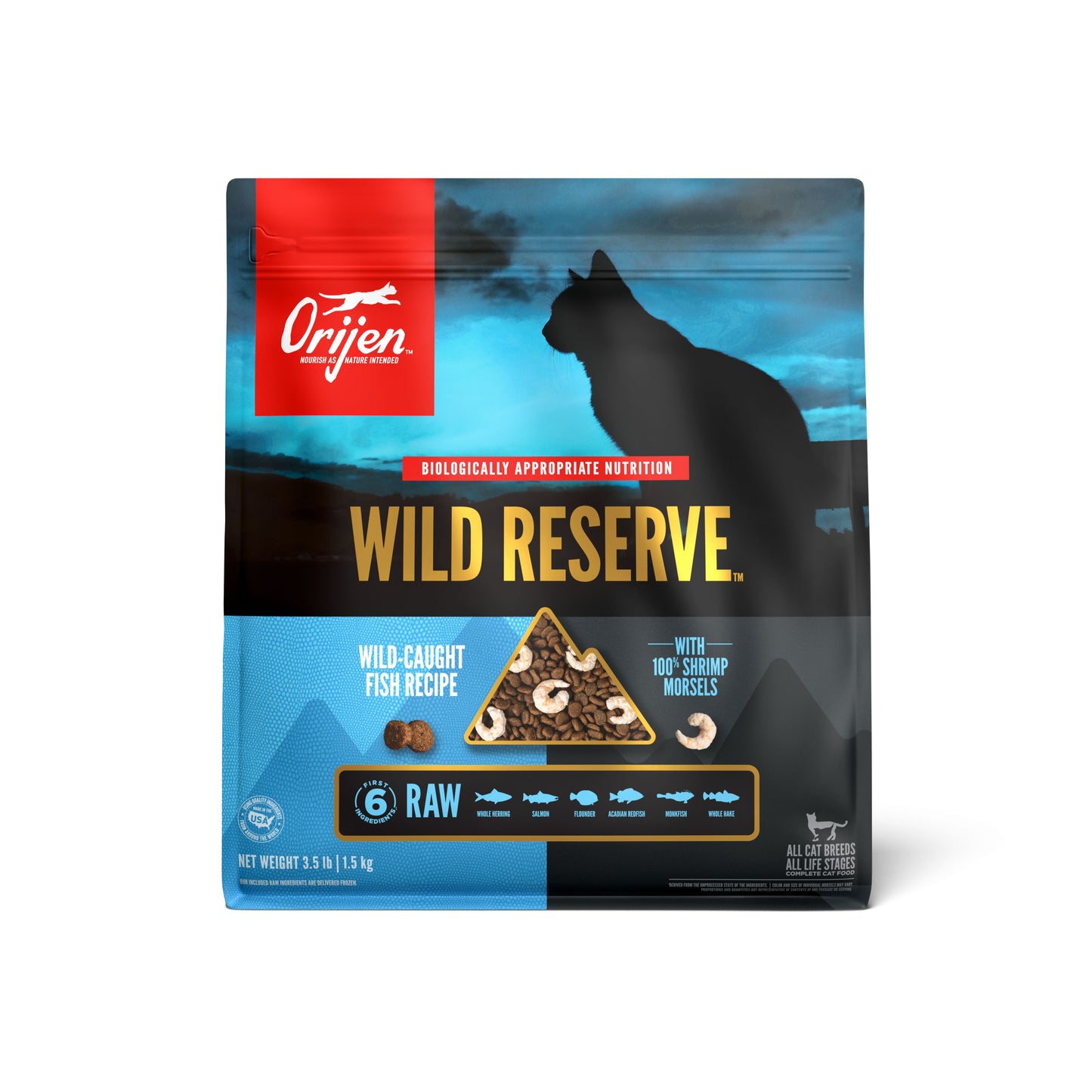 ORIJEN® Wild Reserve™, Wild-Caught Fish Recipe, Dry Cat Food