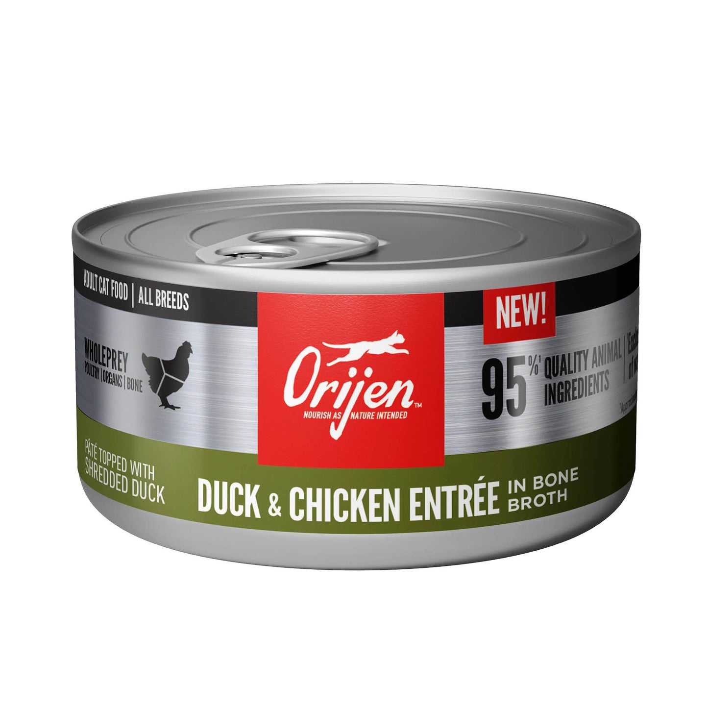 Orijen Duck & Chicken Entrée In Bone Broth, Wet Cat Food