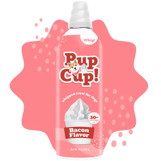 Pup Cup Whipped Dog Treat, Bacon Recipe, 13-oz Can