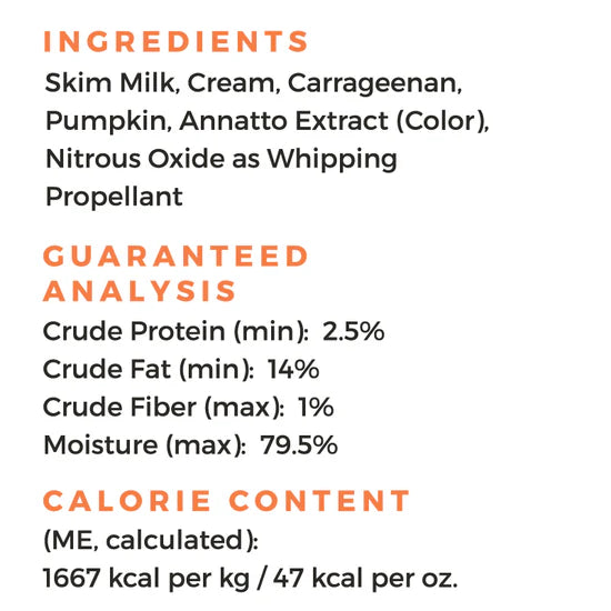 Pup Cup Whipped Dog Treat, Pumpkin Recipe, 13-oz Can