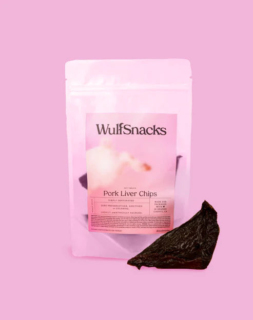 WulfSnacks Pork Liver Dog Treats, 5-oz Bag