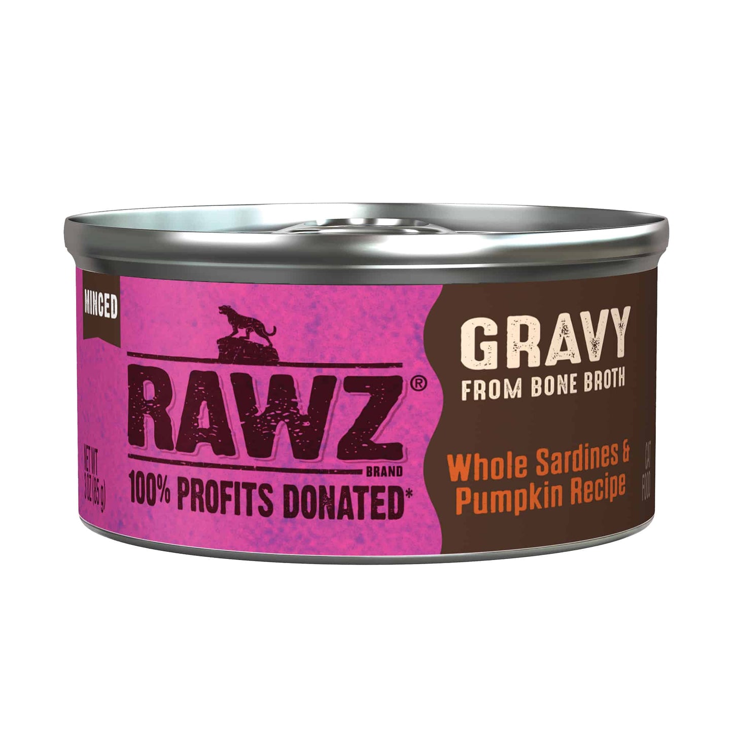 RAWZ Gravy Whole Sardines and Pumpkin Recipe, Wet Cat Food