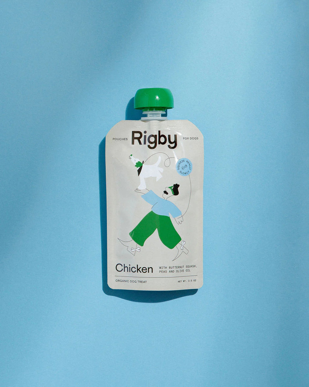 Rigby Chicken Treat Squeeze Pouch For Dogs, 3.5-oz