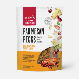 The Honest Kitchen Parmesan Pecks: Duck & Cherry, Dog Treat, 8-oz Bag