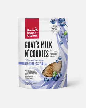 The Honest Kitchen Blueberry & Vanilla Goat's Milk N' Cookies, Dog Treat, 8-oz Bag