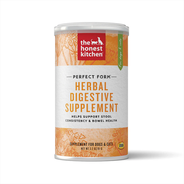The Honest Kitchen Perfect Form Herbal Digestive Supplement Powder, 3.2-oz Can