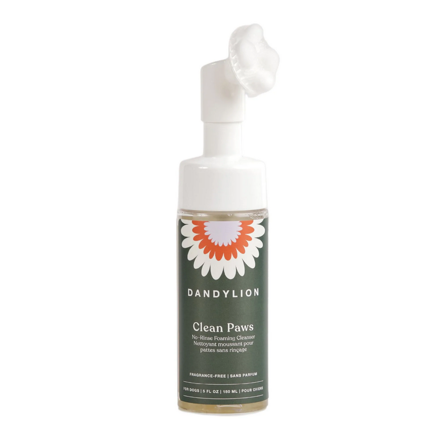 Dandylion Clean Paws No-Rinse Foaming Cleanser, 5-oz