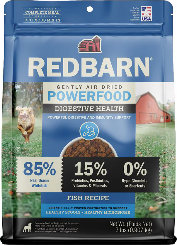 Redbarn Gut Health And Digestion Fish Recipe 2-lb, Air-Dried Dog Food