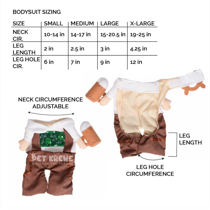 Pet Krewe German Oktoberfest, Dog Costume