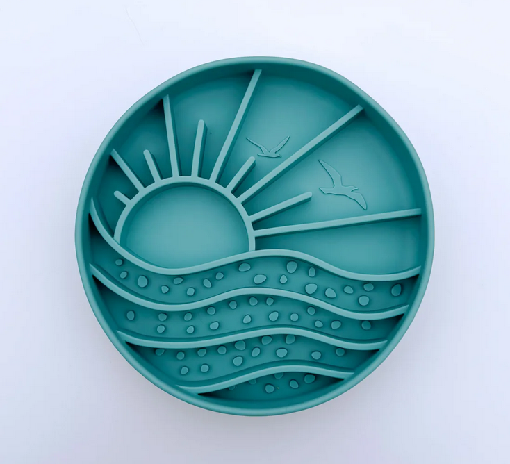 Brewin Aussie Co Ocean Waves Slow Feeder, Dog Bowl