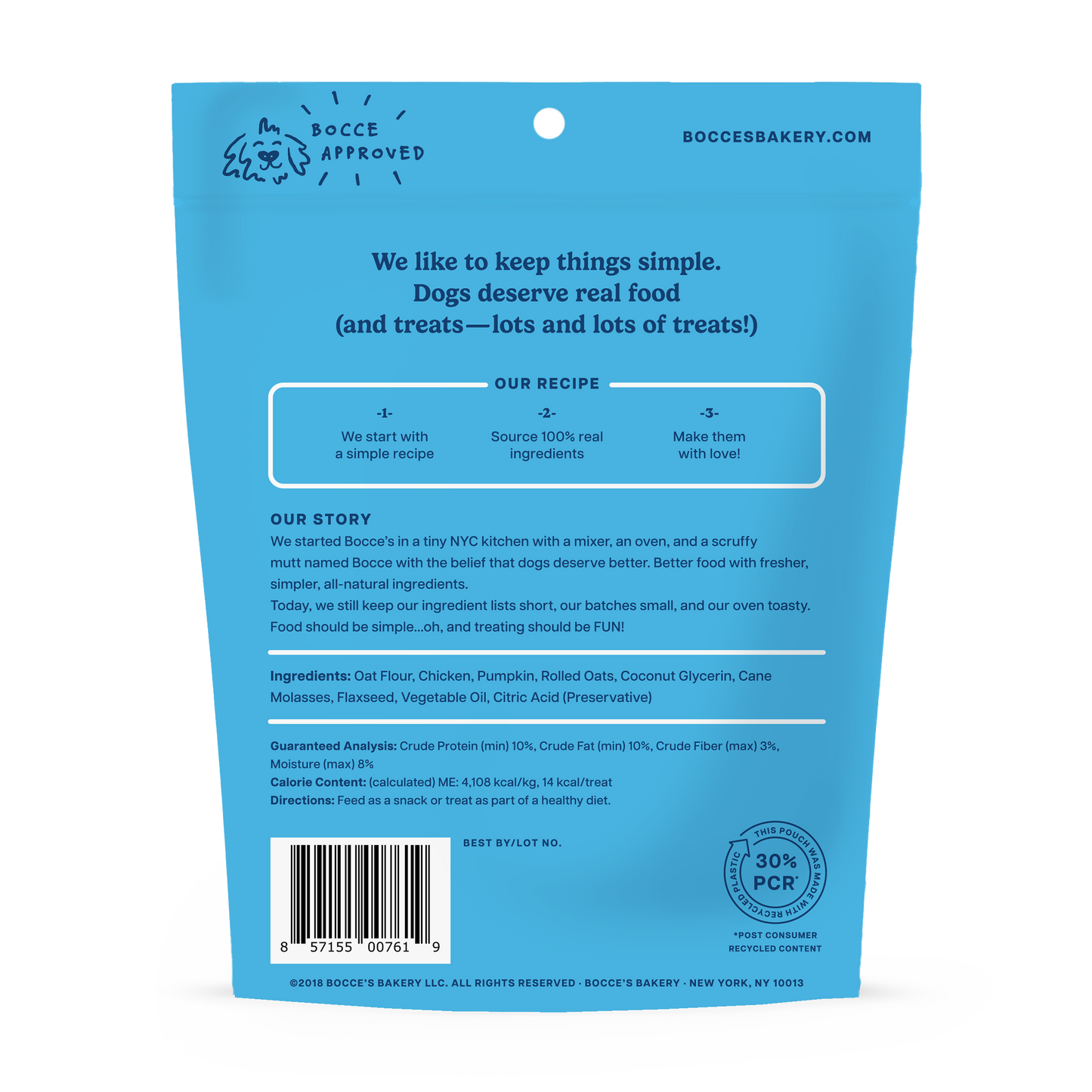 Bocce's Bakery Sunday Roast Soft & Chewy 6-oz, Dog Treat