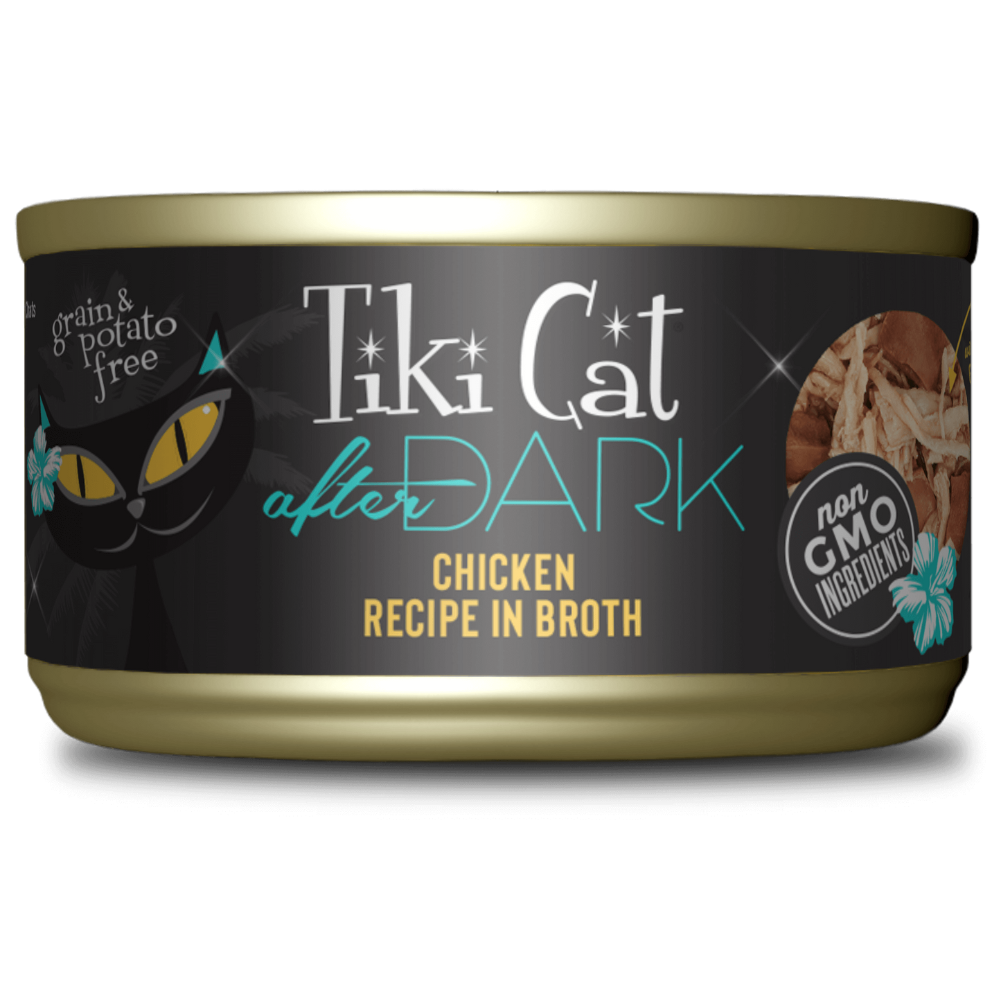 Tiki Cat After Dark Chicken Recipe in Broth, 2.8-oz Case of 12
