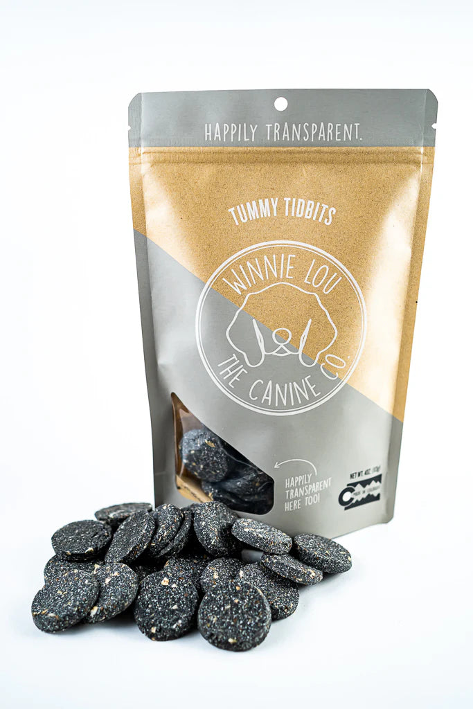 Winnie Lou Tummy Tidbits, Dog Treat, 4-oz Bag