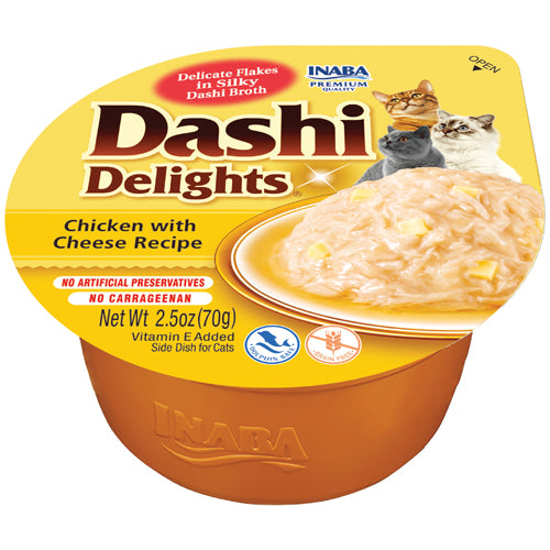 Inaba Dashi Delights Chicken With Cheese Recipe, Cat Food Toppper