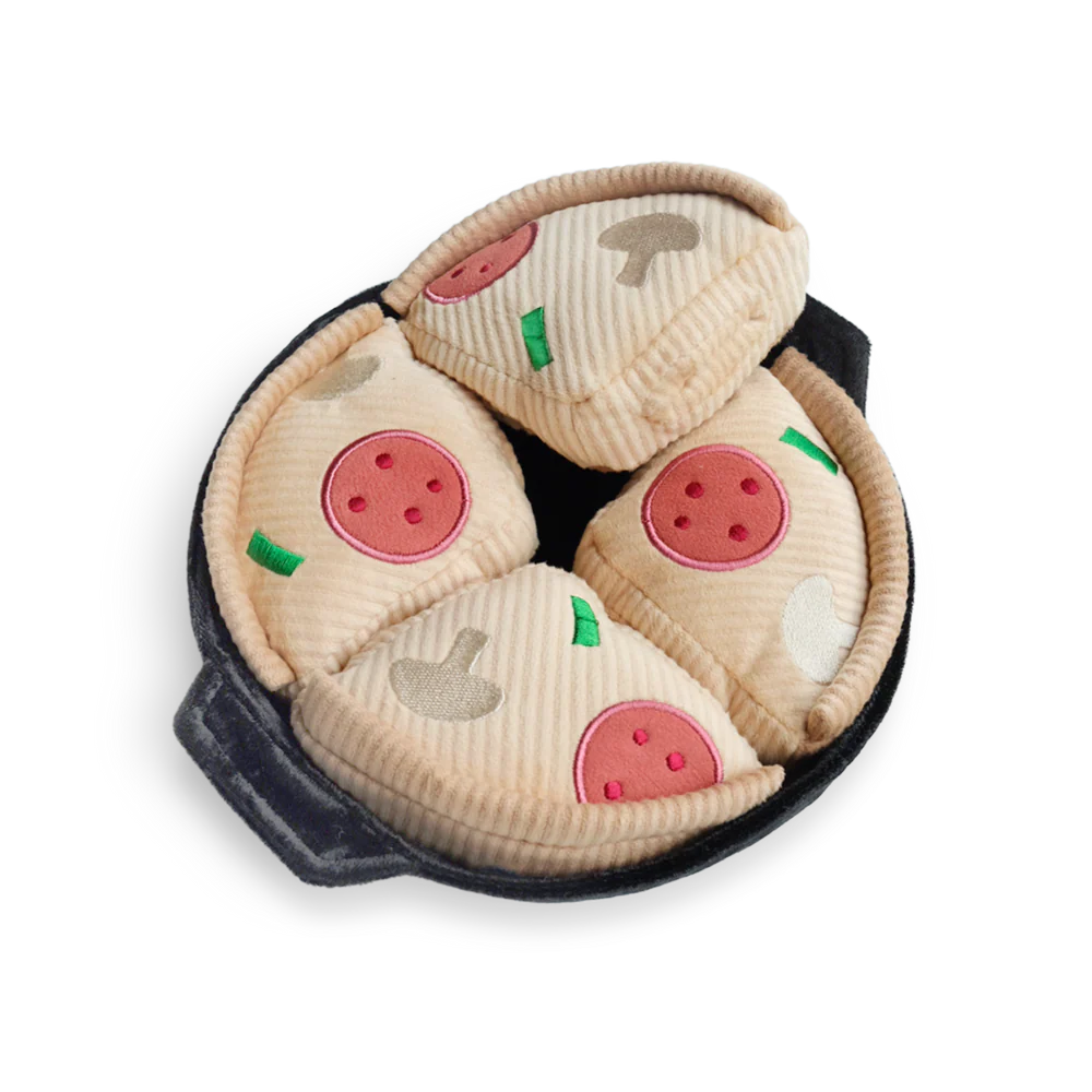 Lambwolf Collective Deep Dish Pizza, Dog Snuffler Toy