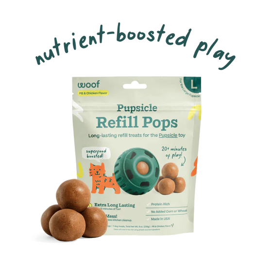 Woof Pupsicle Pops - Peanut Butter & Beef Recipe