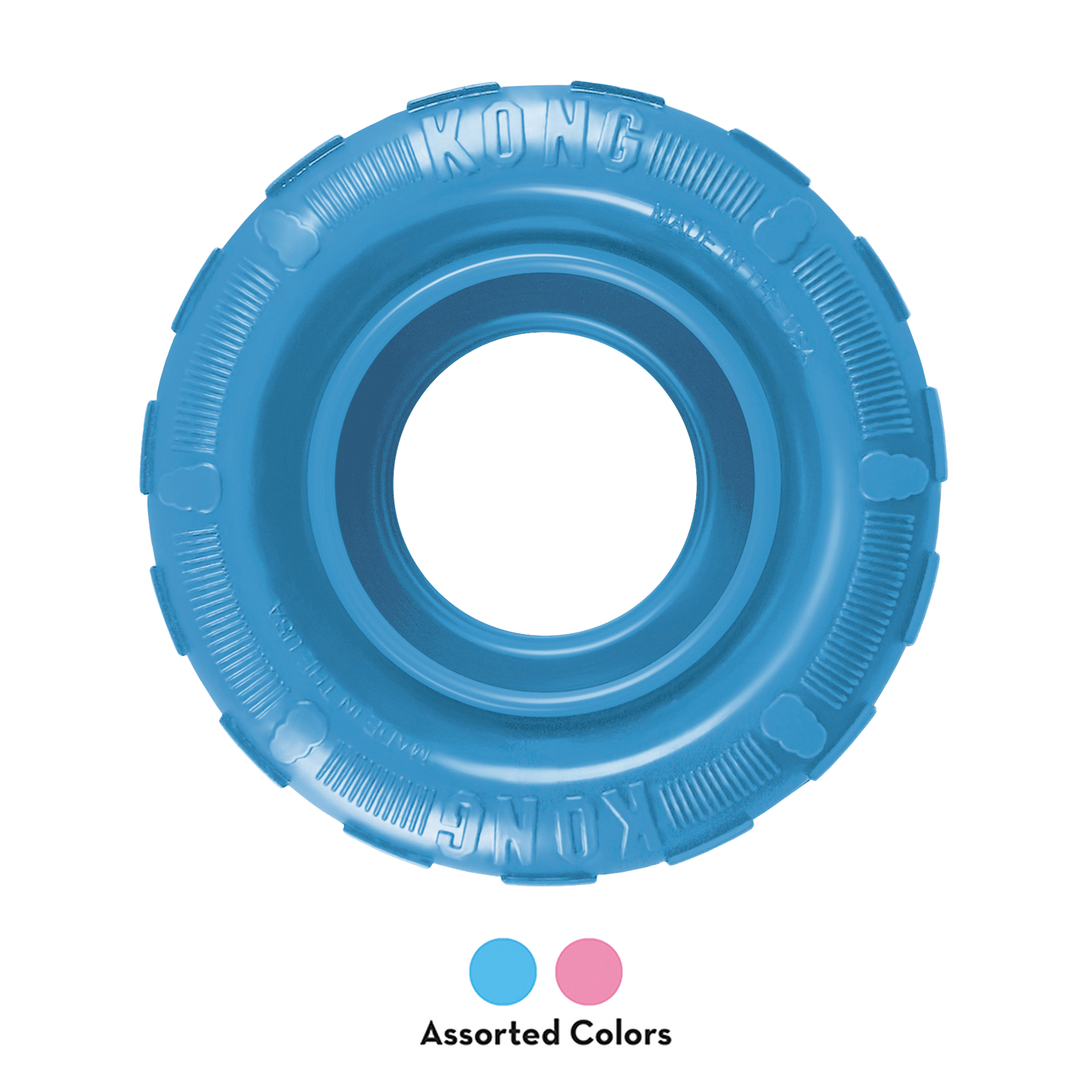 Kong Small Puppy Tire, Assorted Colors, Dog Toy
