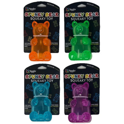 Spunky Pup Gummy Bear, Assorted, Dog Toy