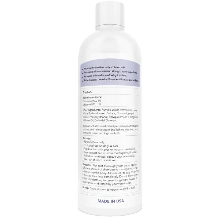 Nootie Anti-Itch Medicated 8-oz, Pet Shampoo