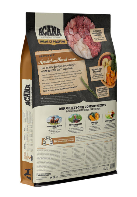 Acana Highest Protein Appalachian Ranch Recipe 25-lb, Dry Dog Food