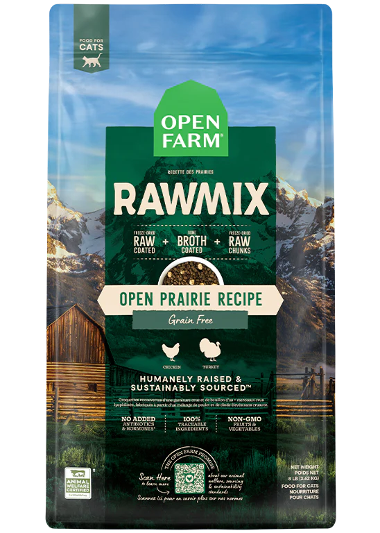 Open Farm Open Prairie Grain-Free RawMix, Dry Cat Food