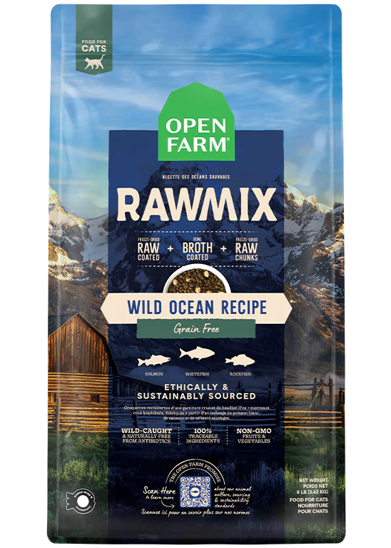 Open Farm Wild Ocean Grain-Free RawMix, Dry Cat Food