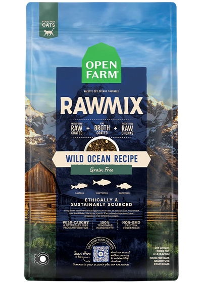 Open Farm Wild Ocean Grain-Free RawMix, Dry Cat Food