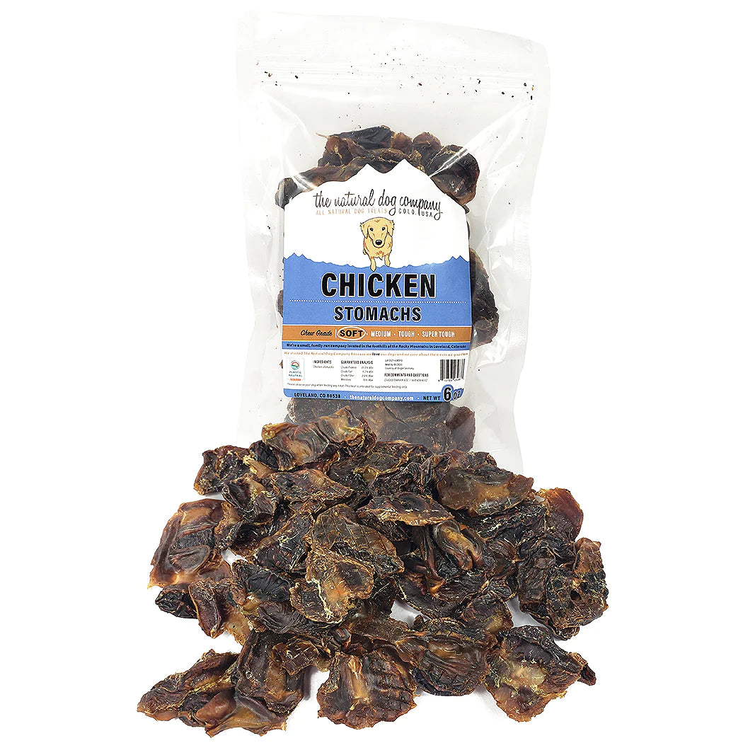 Tuesday's Natural Dog Company Chicken Stomachs 6-oz, Dog Treat