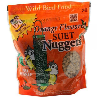 C & S Orange Flavored Suet Nuggets 1.68-lb, Wild Bird Treat