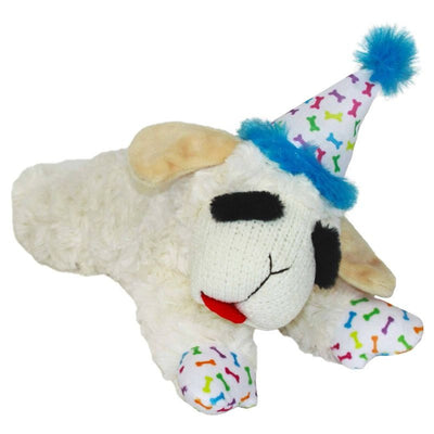Multipet Lamb Chop Birthday 10.5-Inch, Dog Toy Asssorted