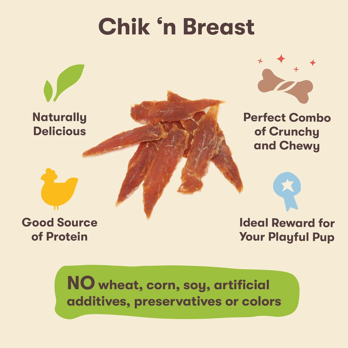 Pet 'n Shape Chik 'n Breast, Dog Treat
