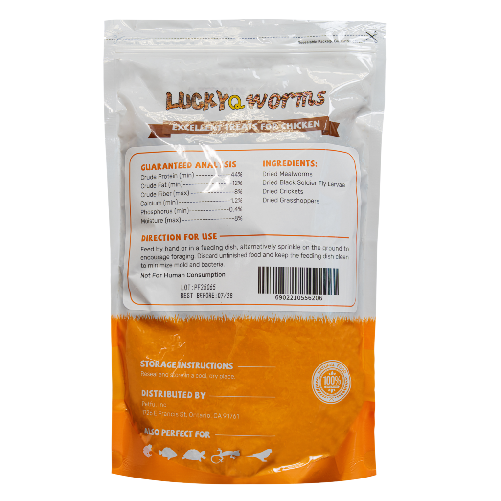 Luckyqworms The Ultimate Bug Blend, Poultry Treat, 1-lb Bag