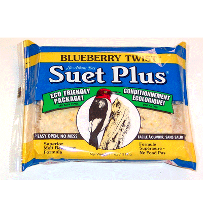 Suet Plus Blueberry Twist Suet Cake 11-oz, Bird Treat