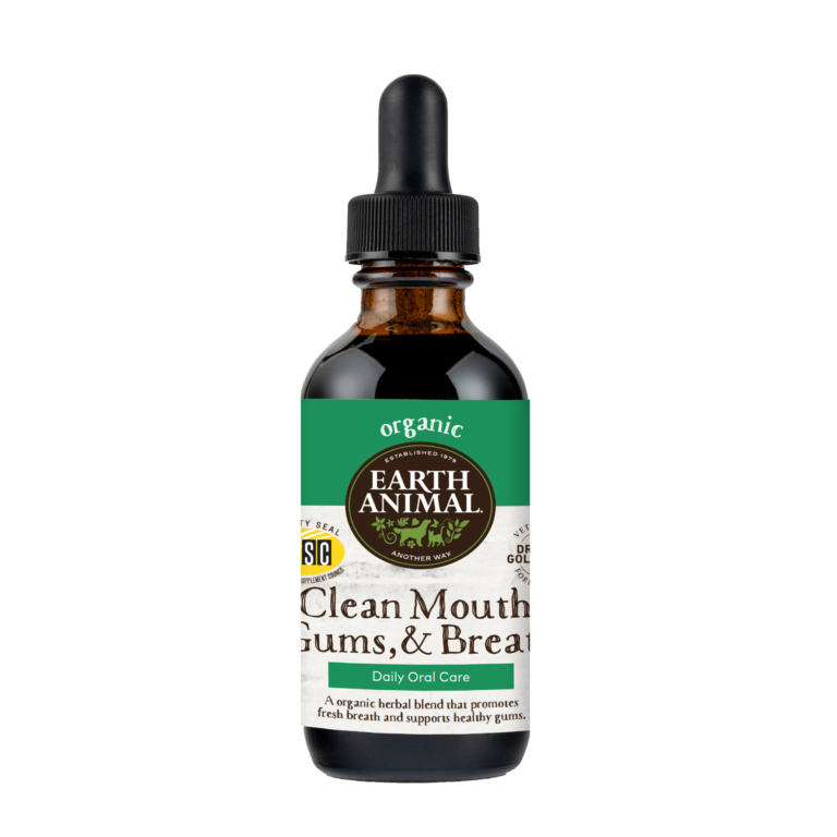 Earth Animal Clean Mouth, Gums & Breath Organic Natural Remedy 2-oz, Dog Supplement